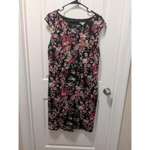 Cato Sheath Dress Womens 18/20 W Floral Colorful Spring Business Sleeveless